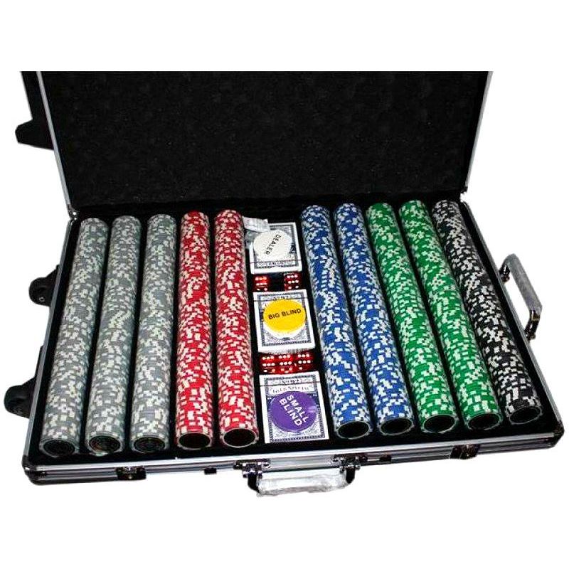 Maletin de poker 1000 fichas ABS láser Ultimate