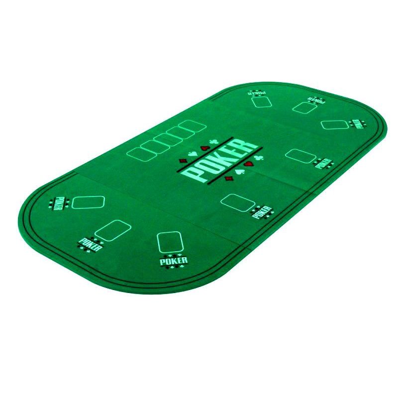 Tablero poker rectangular plegable en cuatro