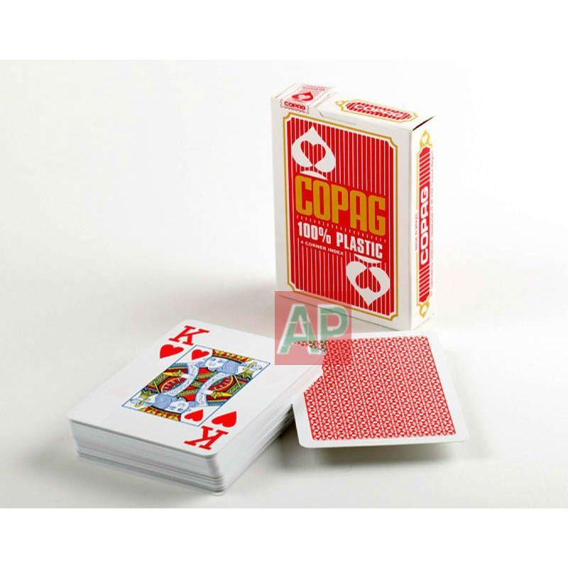 Baralhas de cartoes de poker en plástico Jumbo Face de Copag
