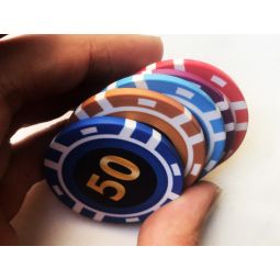 Vista de fichas de poker