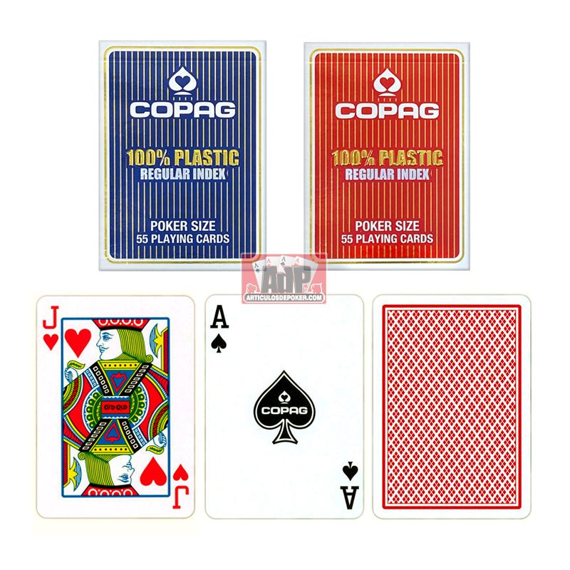 FOURNIER 2500 100% PLASTIC CASINO POKER PLAYING CARDS DECK STANDARD INDEX RED 
