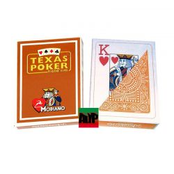 Barajas Texas Poker de Modiano marrón