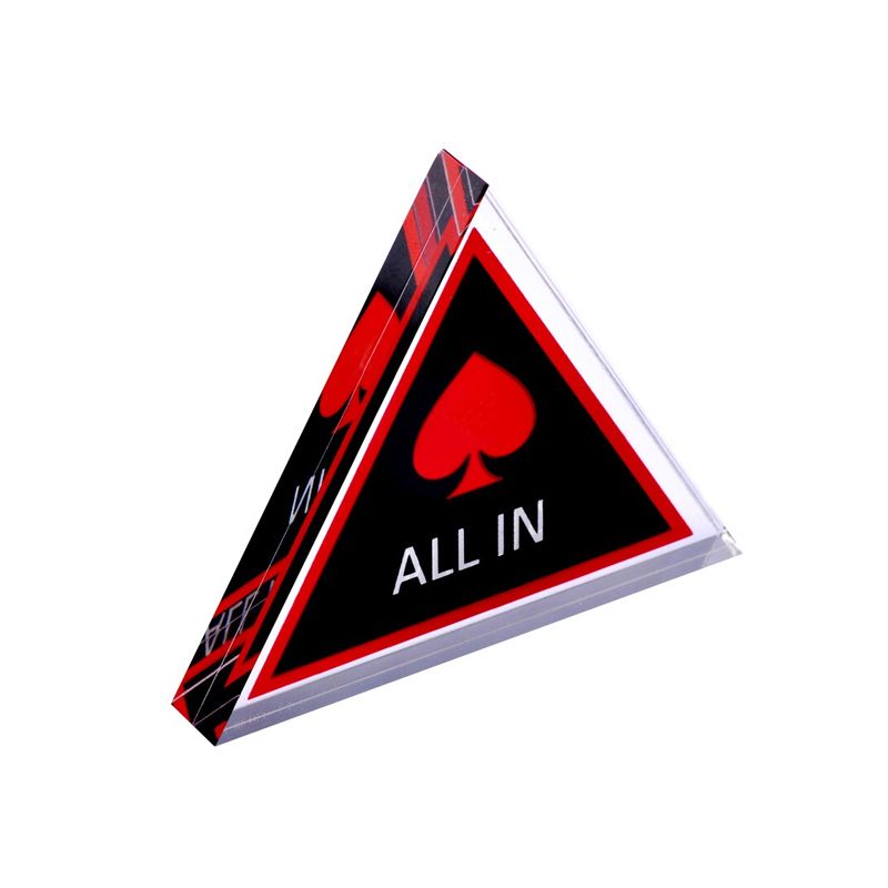 Ficha de poker all-in emblema pokerstars