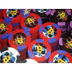 Fichas poker personalizables Bitcoin