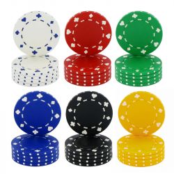 Poker chips worthless type suited