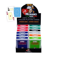 Box of 12 Texas Poker Modiano decks