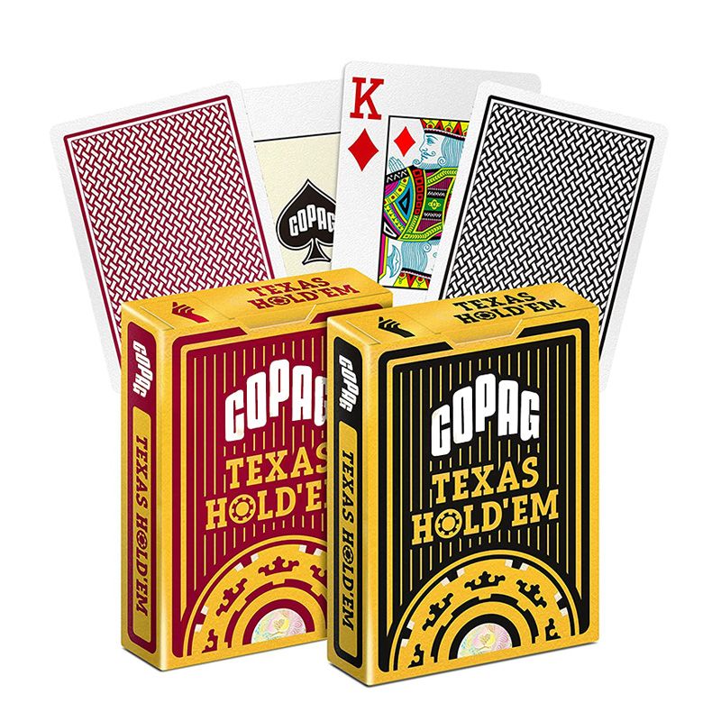 Baralhos Copag de plástico Texas Holdem Gold