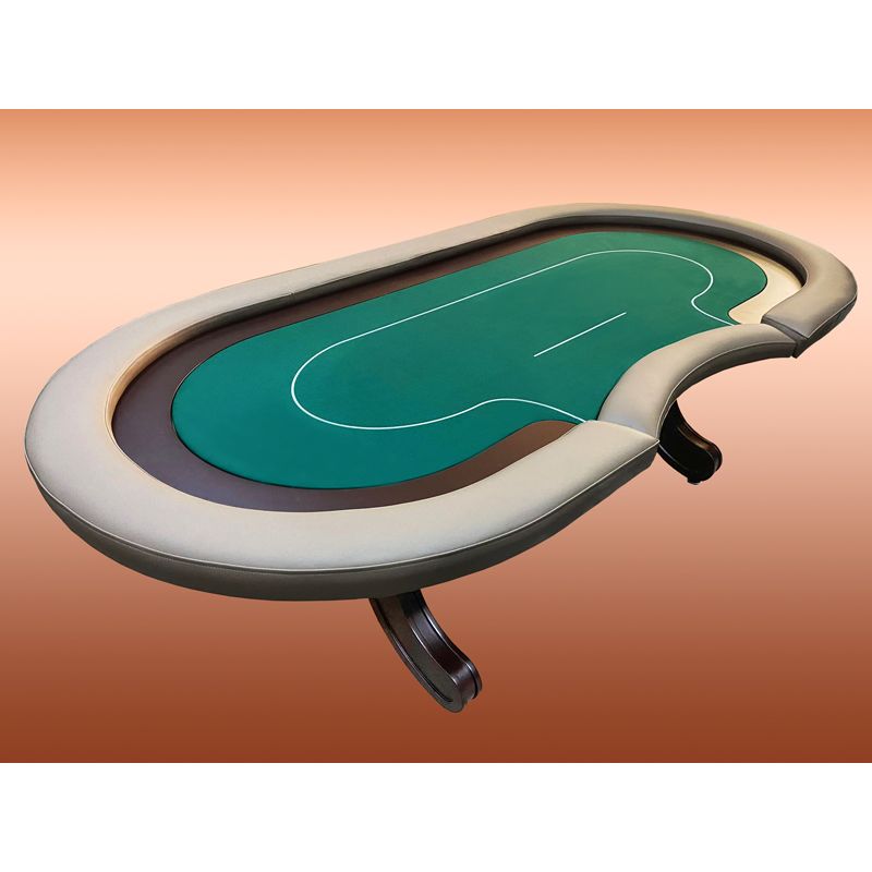 Poker table with handmade legs