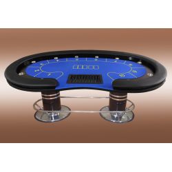 Elevated rail cash poker table